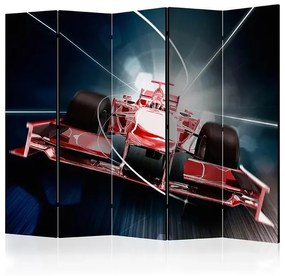 Paraván - Speed and dynamics of Formula 1 II [Room Dividers] Veľkosť: 225x172, Verzia: Akustický