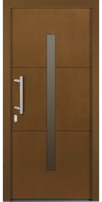 Vchodové dvere Tavira drevené 100x200 cm L afromosia