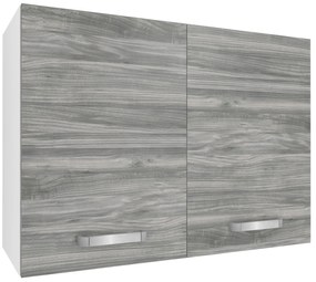 Kuchynská skrinka Belini horná 80 cm šedý antracit Glamour Wood  TOR SG80/1/WT/GW1/0/U