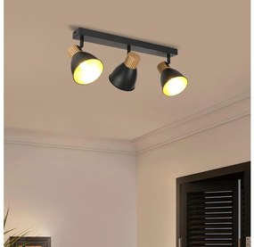 Brilagi - Bodové svietidlo ODENSE 3xE14/10W/230V kaučukovník/čierna