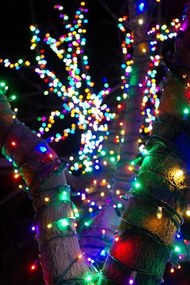 Vianočné svetielka vonkajšie FLASH multicolor 300 LED