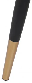Stolička LOGAN zamatová čierna ALL 986448