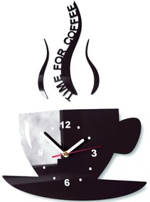 Sentop - Nástenné hodiny  šálka  36 x 32 cm Z16 aj čierne