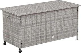 Úložný ratanový box ELEGANZA sivý