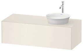 DURAVIT White Tulip závesná skrinka pod umývadlo na dosku vpravo, 1 zásuvka, 1300 x 550 x 408 mm, nordická biela vysoký lesk, WT4977RH4H4