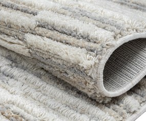 My Flair, Kusový koberec Enya 2 creme, 200x290, šedá, chodba / predsieň