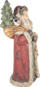 Červená vianočná dekorácia Santa - 35*28*83 cm