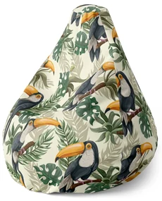 Sablio Sedací vak Pear Tukan - 70 x 95 x 15 cm