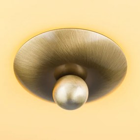 Orion DL 7-673 - Stropné svietidlo LANDHAUS 2xE27/60W/230V pr. 28 cm mosadz/béžová