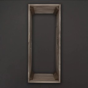 AMADEA Drevený obal s hrantíkom so srdcom tmavý, 52x21,5x17cm Český výrobok