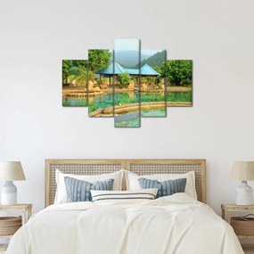 Obraz - Shanghai hotel park (150x105 cm)