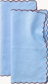 Ľanové obrúsky Malva, 2 ks