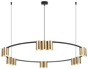 Luster na lanku GENESIS 15xGU10/8W/230V zlatá