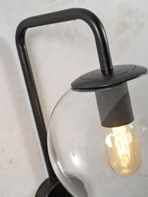 Nástenná lampa warsaw čierna MUZZA