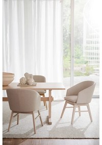 Béžové čalúnené jedálenské kreslá v súprave 2 ks Windham – Rowico