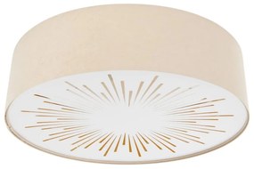 Stropné svietidlo RAYS 2xE27/60W/230V pr. 40 cm béžová