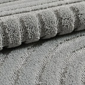 Ayyildiz, Kusový koberec Art 1121 Silver kruh, 200x200 (priemer) kruh, šedá, obývacia izba