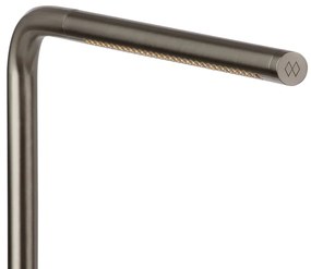 Kovová LED stmievateľná stolová lampa v striebornej farbe (výška 46 cm) Omni Table – UMAGE