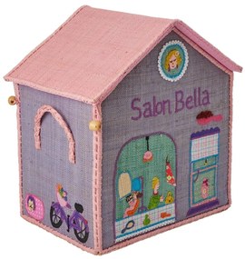 rice Detský úložný kôš z rafie Salon Bella Small