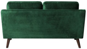 Elegantná zelená čalúnená pohovka pre 2 LOKKA Beliani