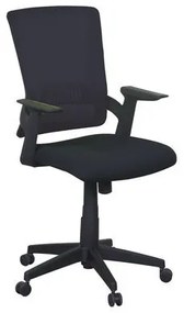 Kancelárska stolička Eva, sieť, čierna