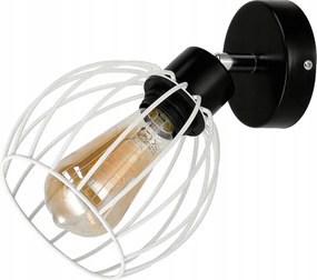 BERGE LED nástenné svietidlo - 1xE27 - DRUCIAN WHITE sféra