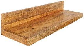 Dizajnová nástenná polica Elegant 80 cm mango