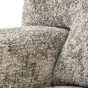 Bielastické poťahy MARMO béžové kreslo (š. 60 - 110 cm)
