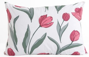 Bavlnená obliečka na vankúš Renforcé 50 × 70 cm – Tulipány