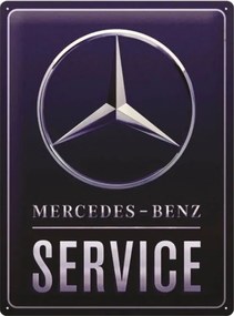 Plechová ceduľa Mercedes-Benz - Service, (30 x 40 cm)