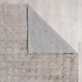 Svetlosivá syntetická kožušina 180x290 cm Waffle Faux Fur – Flair Rugs