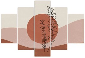 Obraz - Boho listy N⁰1 (150x105 cm)