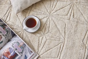 Diamond Carpets India, Ručne viazaný kusový koberec Michelangelo I DESP P105 (2), 200x290, biela, obývacia izba