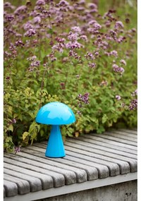Modrá LED stmievateľná stolová lampa (výška 20 cm) Mush – Hübsch