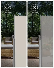 Bočná markíza 180 x 350 cm SONGMICS GSA185E