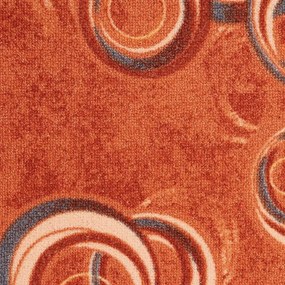 ITC, AKCIA: 60x340 cm Koberec metráž Drops 64, šíře, oranžová, filc, chodba / predsieň