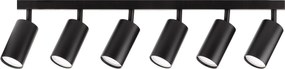 Toolight Toolight, stropné svietidlo 6xGU10 APP1242-6C, čierna, OSW-40097