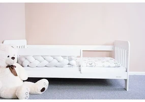 New Baby Detská posteľ so zábranou Erik biela, 160 x 80 cm