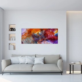 Obraz - Abstraktné atramentové umenie (120x50 cm)