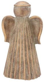 Zlatá antik cementová dekorácia anjel Angel Gold - 13*12*24 cm