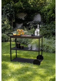 Servírovací stolík na kolieskach s doskou z akácie 40x80 cm Miro - Wenko