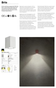 Redo 90527 - LED Vonkajšie nástenné svietidlo BRIO LED/6W/230V 3000K IP54 antracit