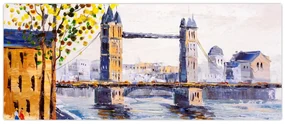 Obraz - Maľba mesta (120x50 cm)