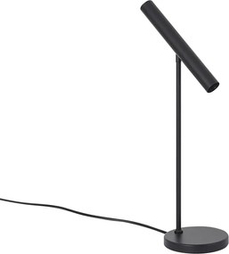 Moderná stolná lampa čierna vrátane LED s dotykovým stmievačom - Neva