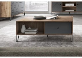 Konferenčný stolík SULA dub craft/čierna