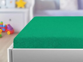 Froté plachta do detskej postieľky PREMIUM 60x120 cm mentolová
