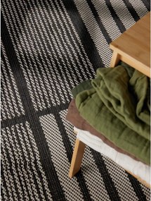 Čierny/krémovobiely vnútorný a vonkajší koberec 160x230 cm Haringey Allington – Ted Baker