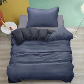 Bavlnené obliečky MONOCHROMATIC sivo-modré Rozmer obliečky: 70 x 90 cm | 140 x 200 cm