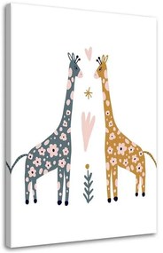 Gario Obraz na plátne Farebné žirafy Rozmery: 40 x 60 cm
