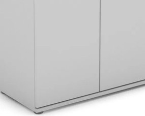 Šatníková skriňa s výsuvnou tyčou Nitro, biela